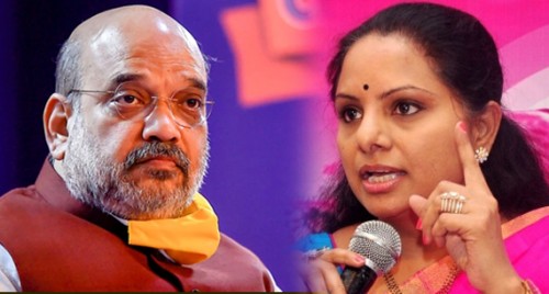After KTR, now Kavitha poses questions to Amit Shah
