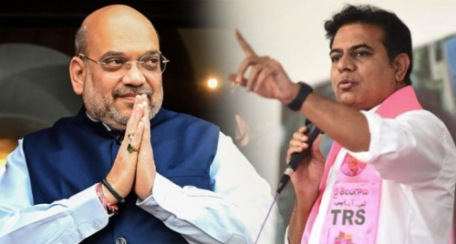 KTR poses 27 questions to Amit Shah on eve of Telangana visit
