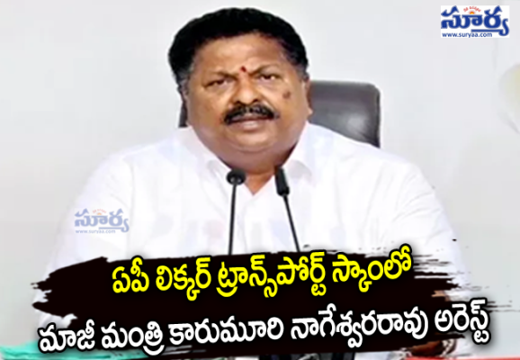 ఏపీ లిక్కర్ ట్రాన్స్‌పోర్ట్ స్కాంలో మాజీ మంత్రి కారుమూరి నాగేశ్వరరావు అరెస్ట్