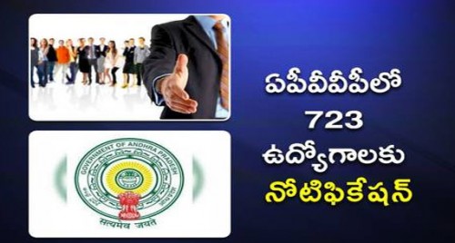 ఏపీవీవీపీలో 723 ఉద్యోగాలకు నోటిఫికేషన్

