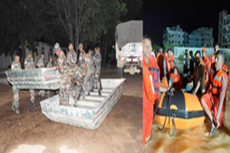 Army, NDRF join rescue operations in flood-hit Kakinada district