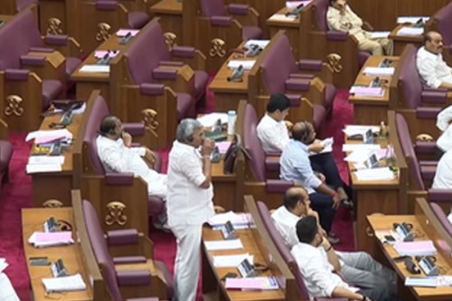 Tirupati laddu row: YSRCP continues protest in Andhra Legislative Council