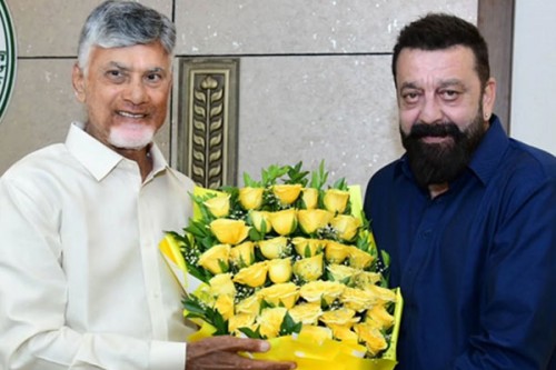 Sanjay Dutt says 'admire your vision' as he pays a visit to Andhra Chief Minister Chandrababu Naidu