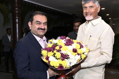 Adani Meets Andhra Pradesh CM Naidu in Amaravati