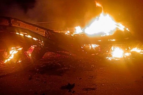 Three charred to death as bus-truck collide in Andhra's Nandyal