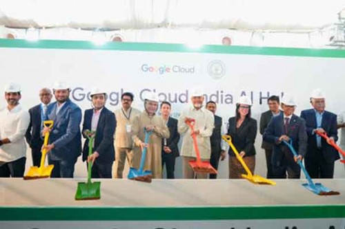 Chandrababu Naidu, Ashwini Vaishnaw lay foundation for Google Cloud AI Hub in Vizag