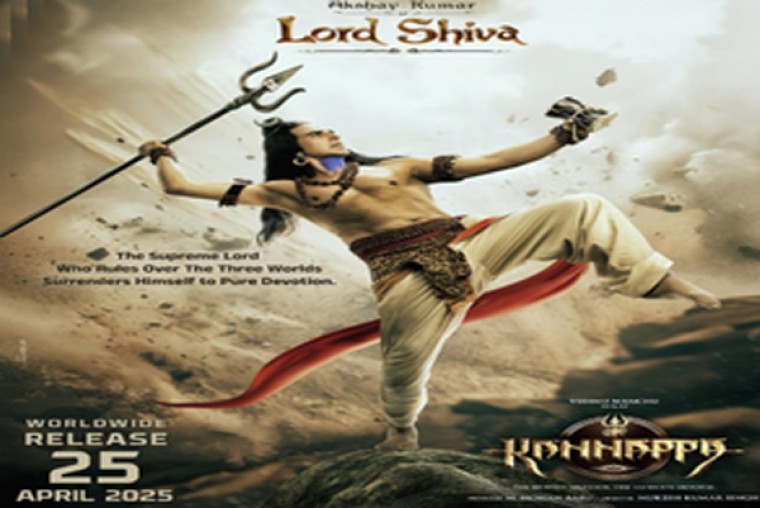 Akshay reveals his first look as Mahadev in Telugu debut film 'Kannappa'