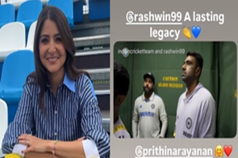 Anushka Sharma lauds the legacy of Ravichandran Ashwin