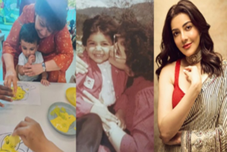 Kajal Aggarwal relives her childhood memories on her mother's birthday