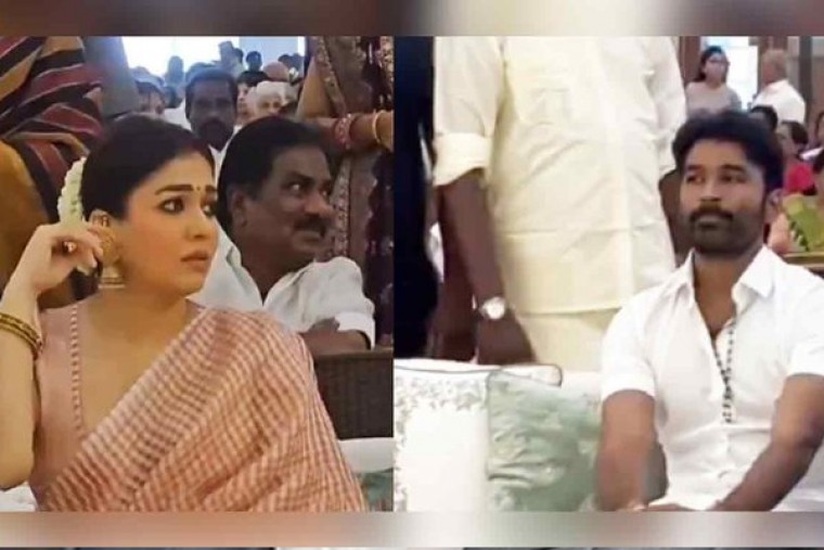 Dhanush, Nayantharas awkward encounter at a wedding goes viral