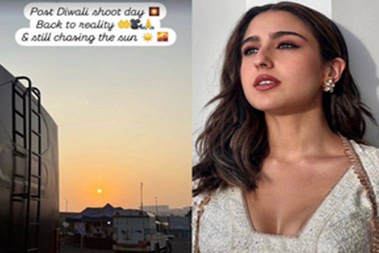 Sara Ali Khan is 'back to reality' with 'post Diwali shoot day'