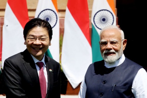 PM Modi, Singapore PM Wong hold bilateral talks at Hyderabad House