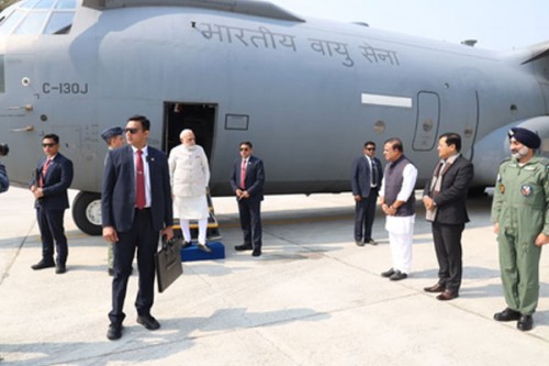 PM Modi inaugurates emergency landing facility on Assam highway