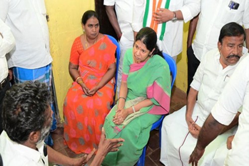 DMK leader Kanimozhi assures justice for honour killing victim's family in Thoothukudi