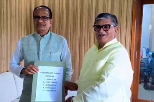 Punjab Governor submits flood report to Shivraj Singh Chouhan