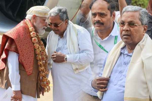 Siddaramaiah submits charter of demands to PM Modi, seeks Centre's aid for key projects