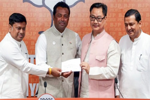 Bengal polls: Tennis legend Leander Paes joins BJP ahead of elections