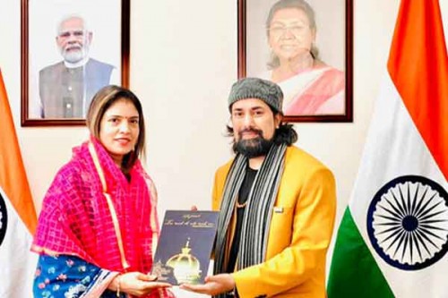 Ajmer cleric meets Indian envoy in Russia, calls for deeper cultural and spiritual ties