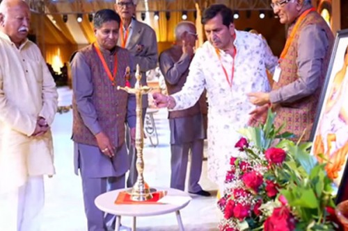 RSS Chief attends historic Chadar Mahotsav at Jaisalmer's Sonar Fort