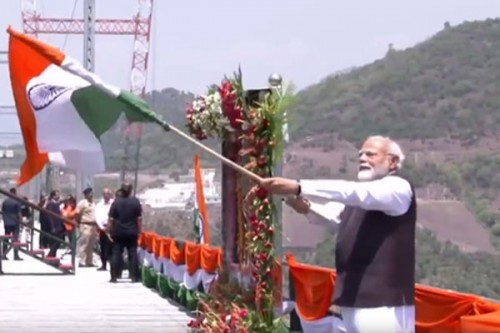 PM Modi waves Tiranga at Chenab bridge; gives befitting reply to Pahalgam plotters