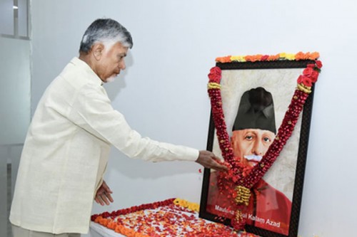 Telangana, Andhra Pradesh CMs recall Maulana Azad's contributions to education sector