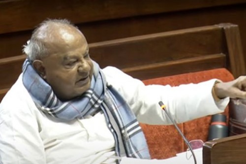 Deve Gowda in RS highlights irregularities in voters' list during Nehru, Indira Gandhi tenures