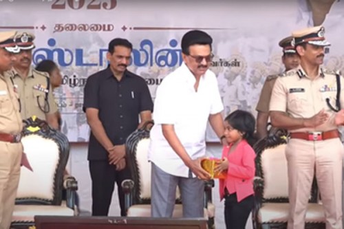 Stalin presides over first Tamil Nadu Police Day celebrations in Chennai
