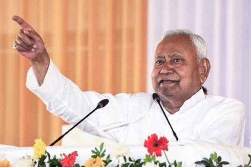 JD-U supporters hold posters, urge Nitish Kumar to reconsider RS decision