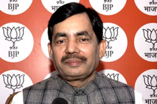 Shahnawaz Hussain accuses Congress of echoing Pakistan's line