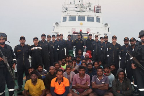 Coast Guard apprehends Bangladeshi boat, 28 fishermen in Bay of Bengal