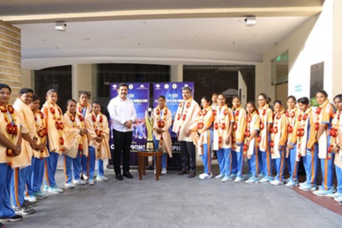 'Historic win', says BJP after felicitating Blind Women's T20 Cricket team