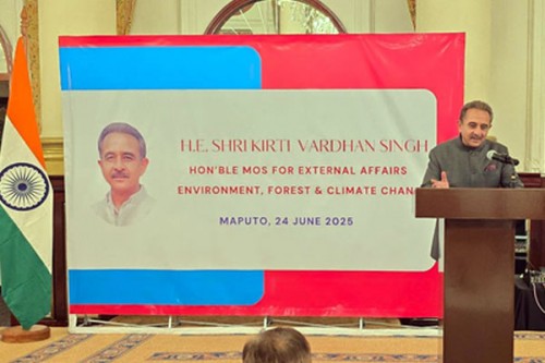 Kirti Vardhan Singh in Mozambique, highlights India's 'growth story' under PM Modi's leadership