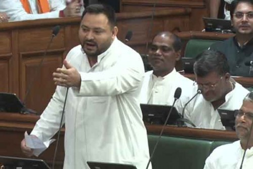 Tejashwi Yadav targets Samrat Choudhary govt during trust vote, flags poor state finances