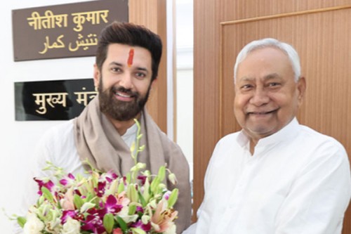 Chirag Paswan meets Nitish Kumar, backs him as CM face for Bihar polls