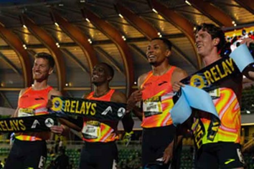 Athletics: US quartet breaks distance medley relay world record in Eugene