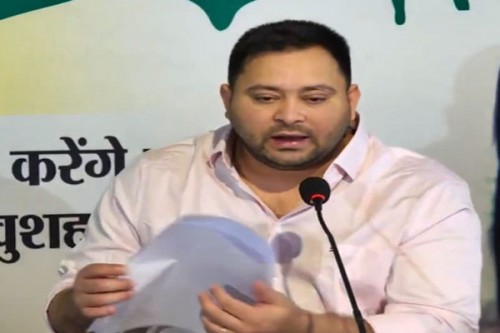 Nitish govt 'misusing' public funds for election campaign: Tejashwi Yadav