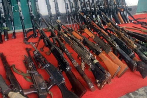 328 arms, 9,300 rounds of ammo recovered in Manipur by joint forces' team