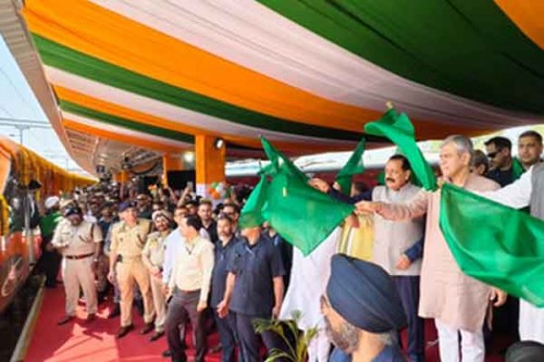 Ashwini Vaishnaw flags off Vande Bharat Express train service from Jammu to Srinagar