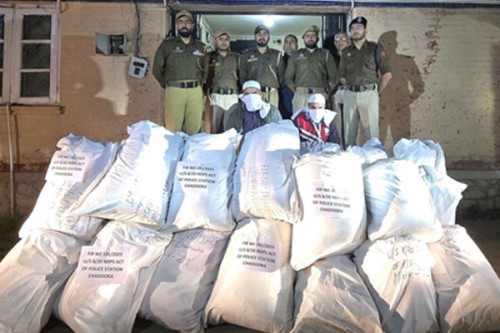 Police in J&K's Budgam bust drug racket, recover 325 kg contraband