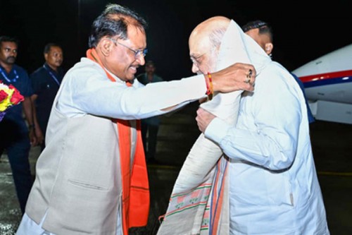 HM Shah promises round-the-clock power, schools, health centres in every Chhattisgarh village by 2031