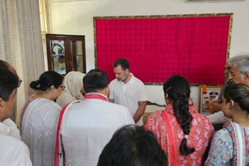 'Act against officers', Rahul Gandhi to PM Modi, Haryana CM after meeting family of Puran Kumar