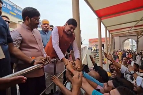 MP CM Mohan Yadav visits Kashi Vishwanath, studies corridor management systems
