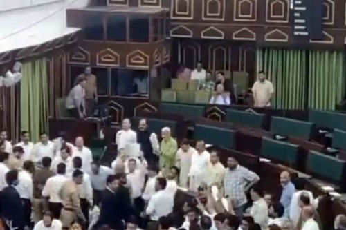 J&K Assembly adjourned for three hours as BJP, NC legislators protest