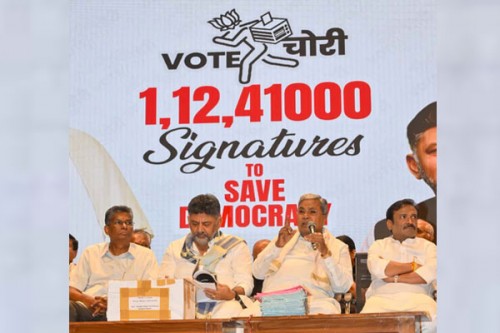 Vote theft: We will launch struggle to protect democracy, says Karnataka CM as he releases papers