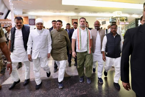 Since when has standing with someone in grief become politics: Cong says as Gandhi visits MP water contamination victims