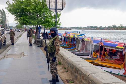 Missile-like object falls into Srinagar's Dal Lake, drone shot down over Srinagar airfield