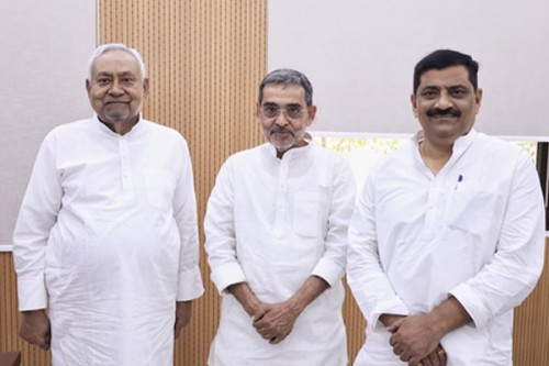 Upendra Kushwaha meets Nitish Kumar amid intensifying RS election buzz in Bihar