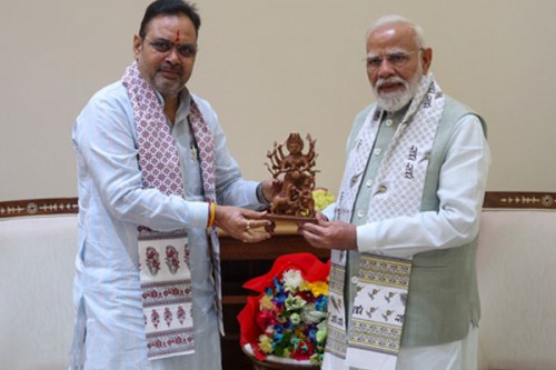 Raj CM Bhajan Lal Sharma meets PM Modi, second meeting in a month