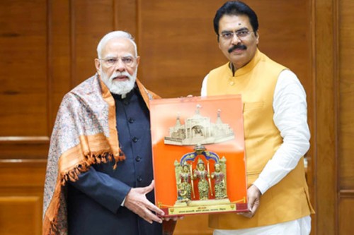 Bihar BJP chief Sanjay Saraogi meets PM Modi, discusses development and farmers' welfare