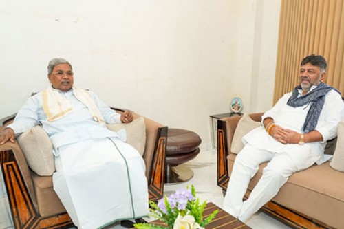 'We discussed visiting Delhi together': Dy CM Shivakumar after breakfast meet with CM Siddaramaiah